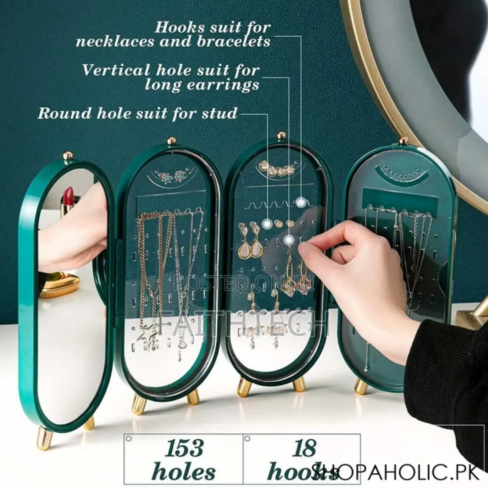 *Foldable Exquisite Jewelery Box Organizer*