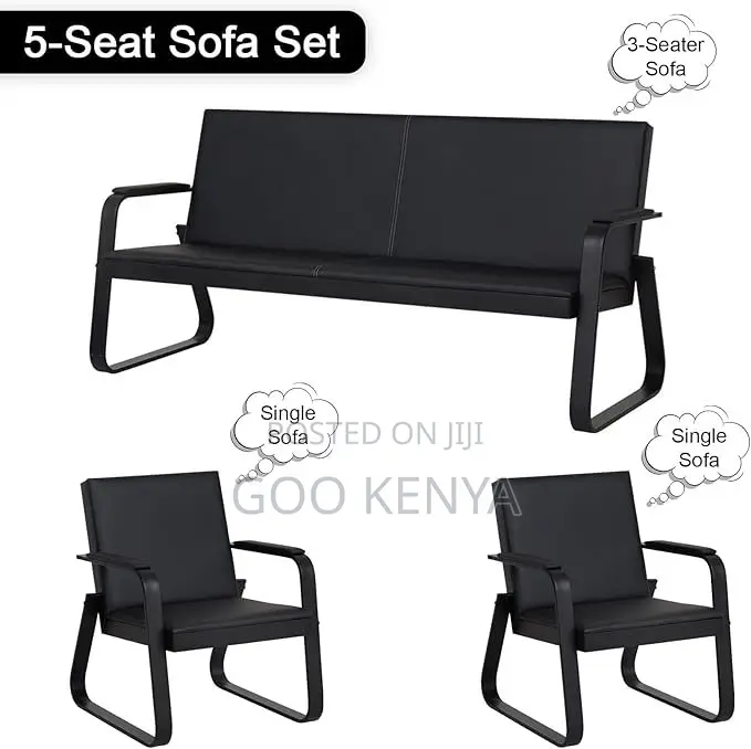 Office Sofa ; 5-Seater Office Executive Reception Sofa