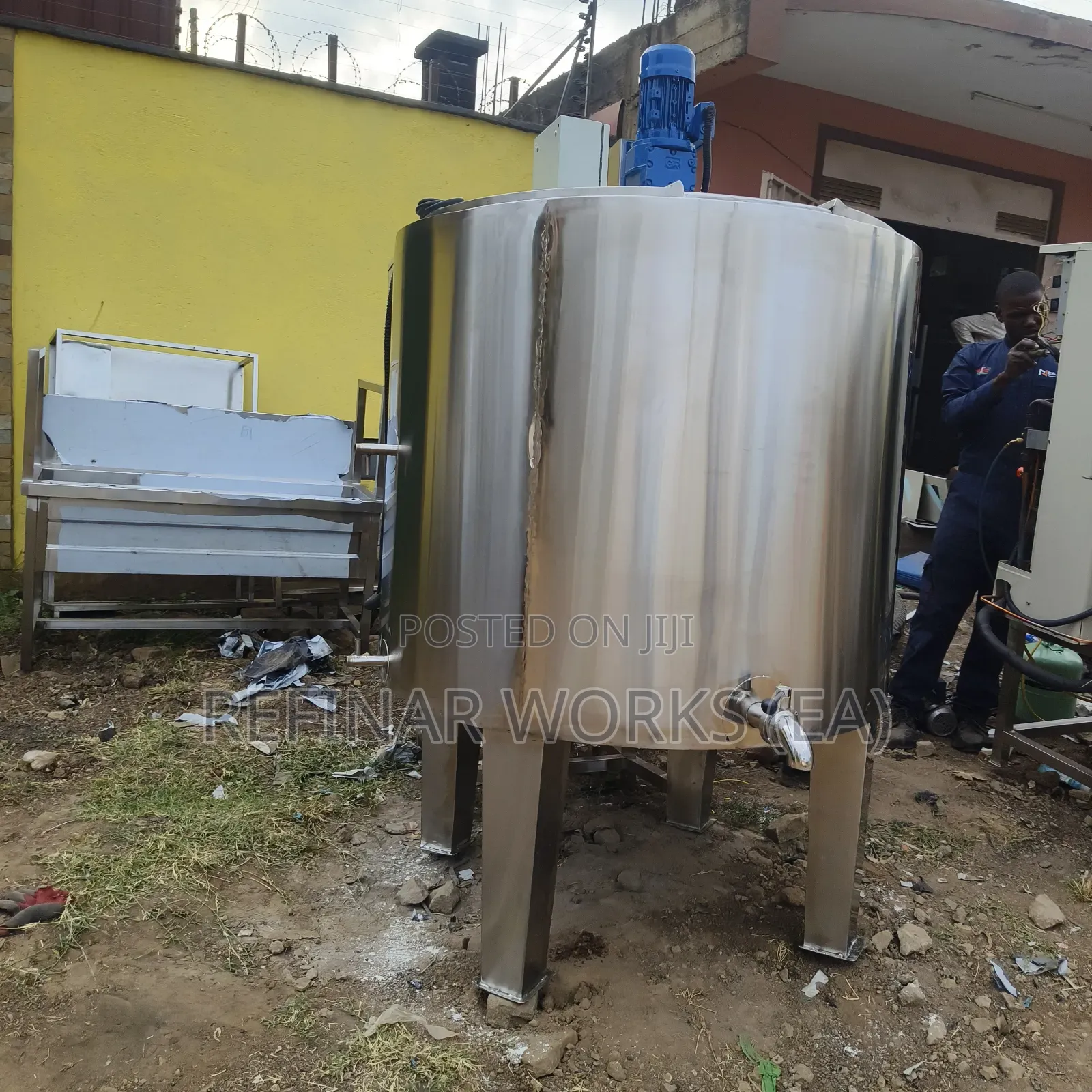 Stainless Milk Mixer – Food, Dairy Stirring Tank Pasteurizer
