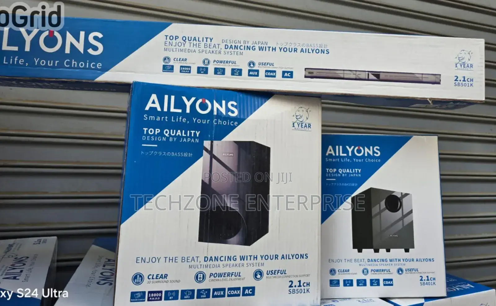 Ailyons Sb501k 2.1ch Soundbar Subwoofer System, Led Display,