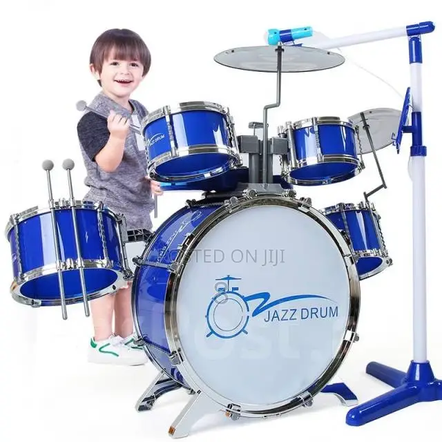 Toddler Drum Set With Cymbal and Stool