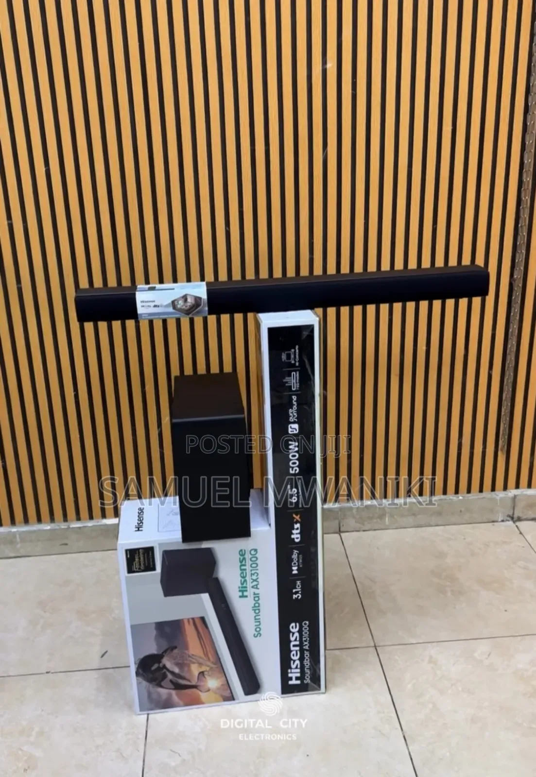 Hisense Ax3100q Soundbar 500 Watts 3.1 Channel Dolby Atmos