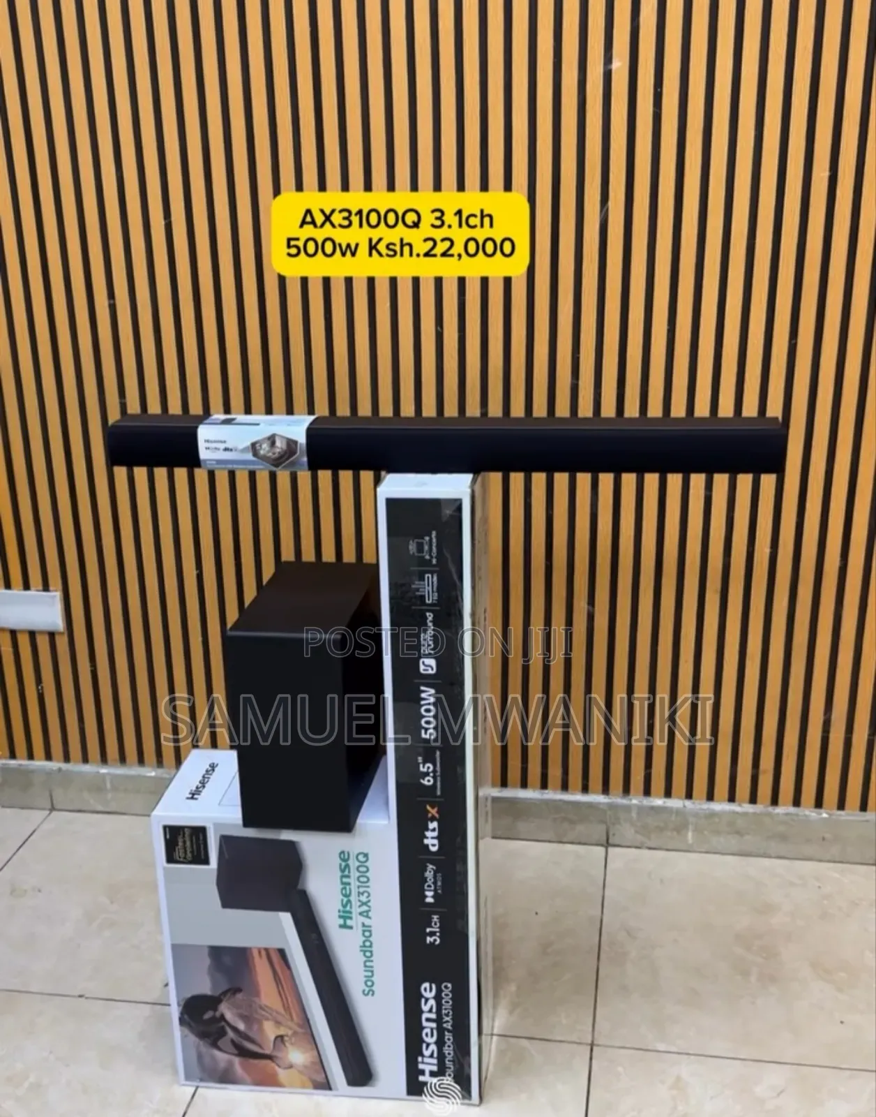 Hisense Ax3100q Soundbar 500 Watts 3.1 Channel Dolby Atmos