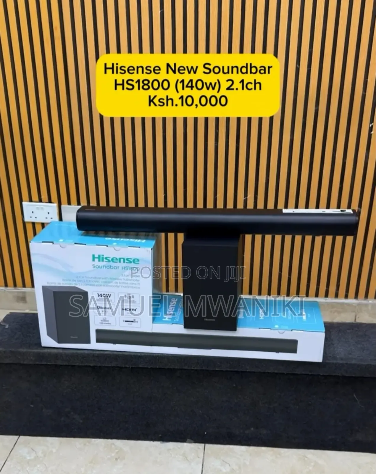 Hisense Hs1800 140w Soundbar 2.1 Channel Bass Boost