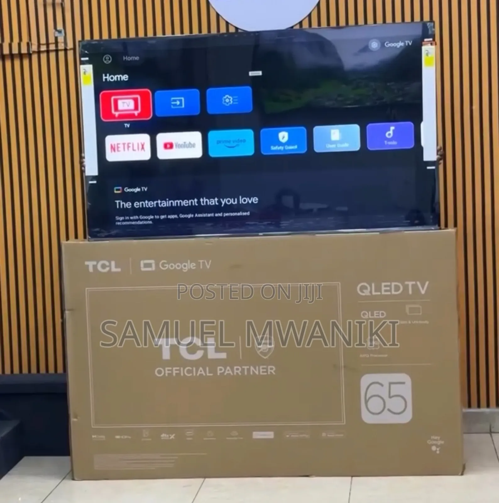TCL 65" Qled Smart Google Tv
120hz Hdr10+ Dolby Atmos, Aipq