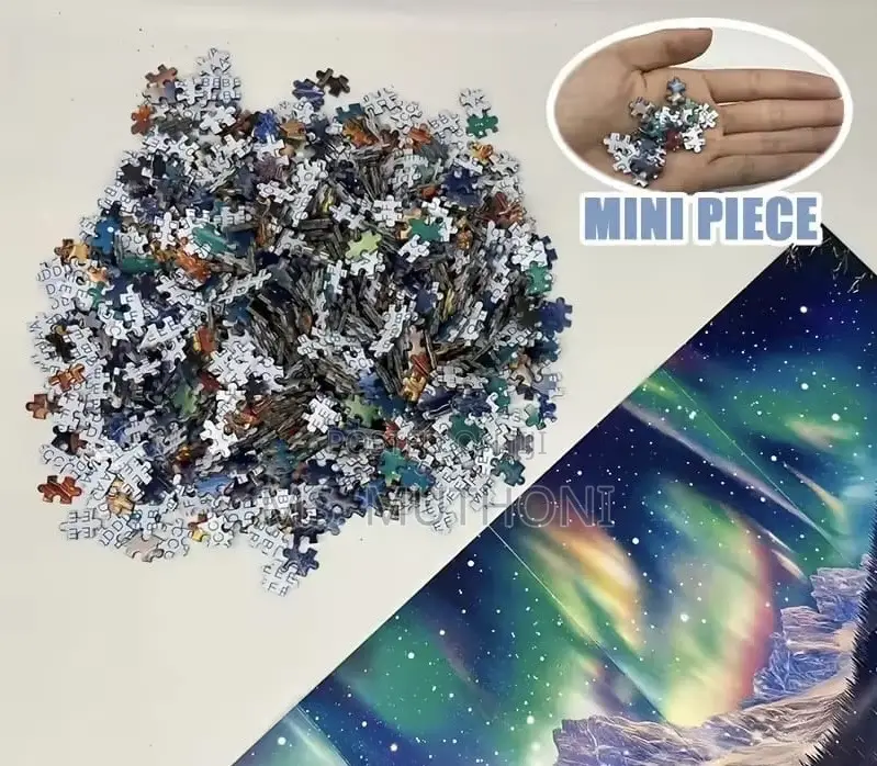 Family Size Aurora Bonfire Jigsaw Puzzle*