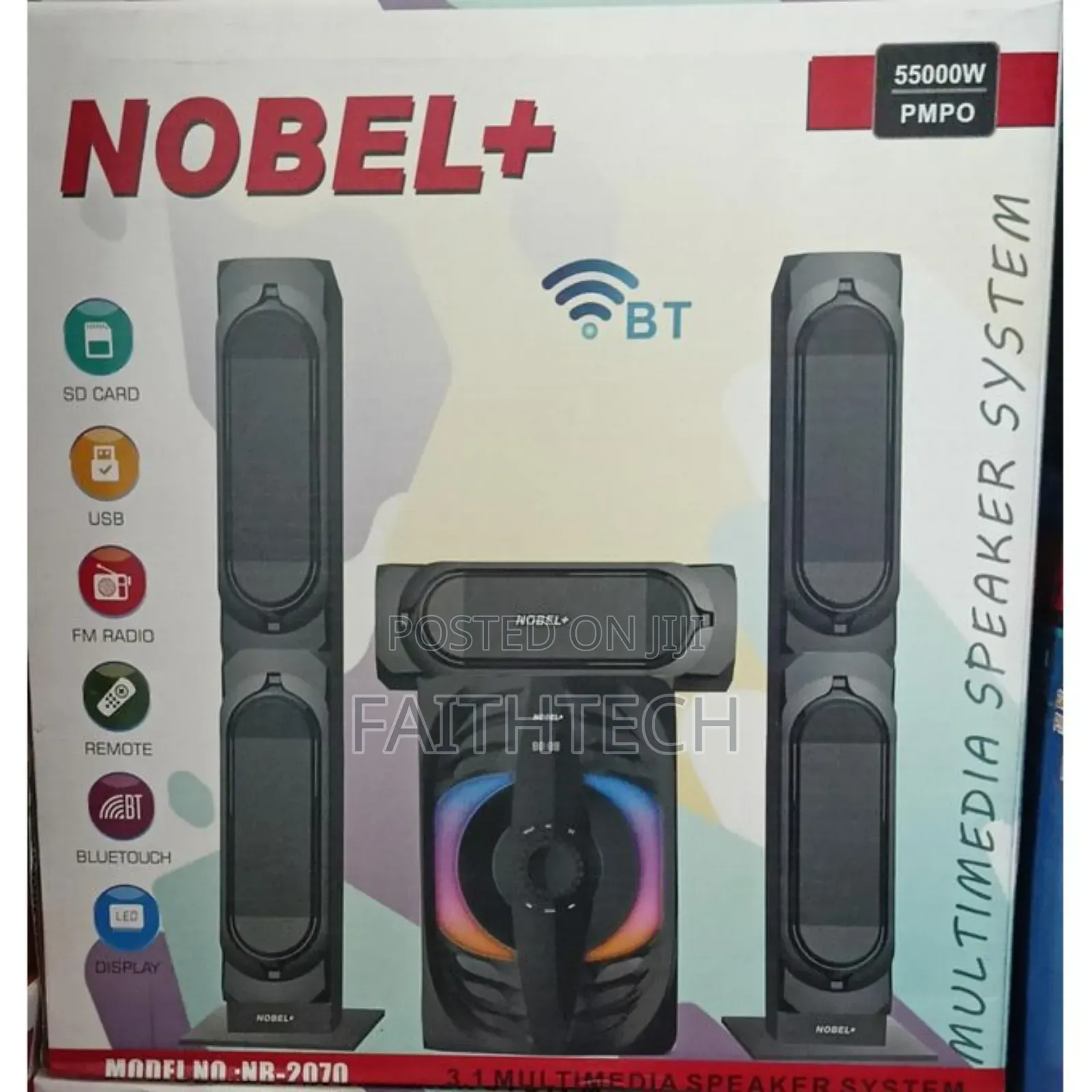 Nobelnb-20703.1chsubwoofer55,000w Pmpo Multimedia Sub Woofer