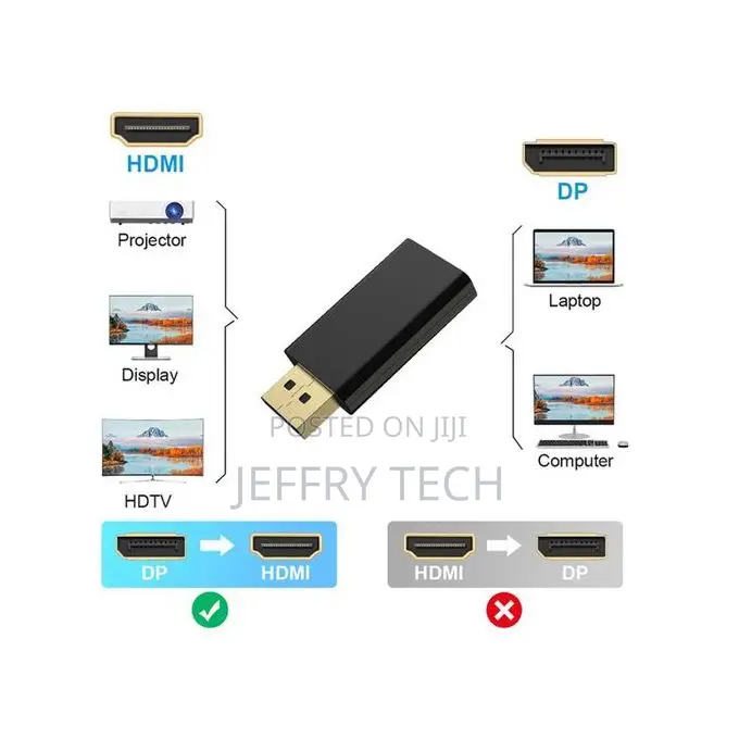 Display Port Dp Male to Hdmi Female Adapter Converter Ult