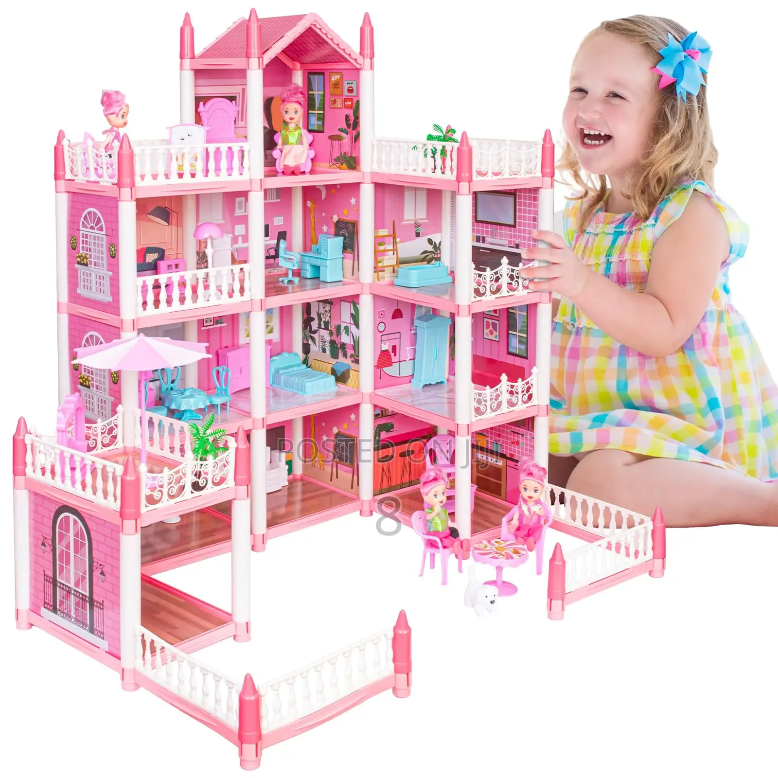 Kids Dollhouse With Furniture — Fun Pretend Play