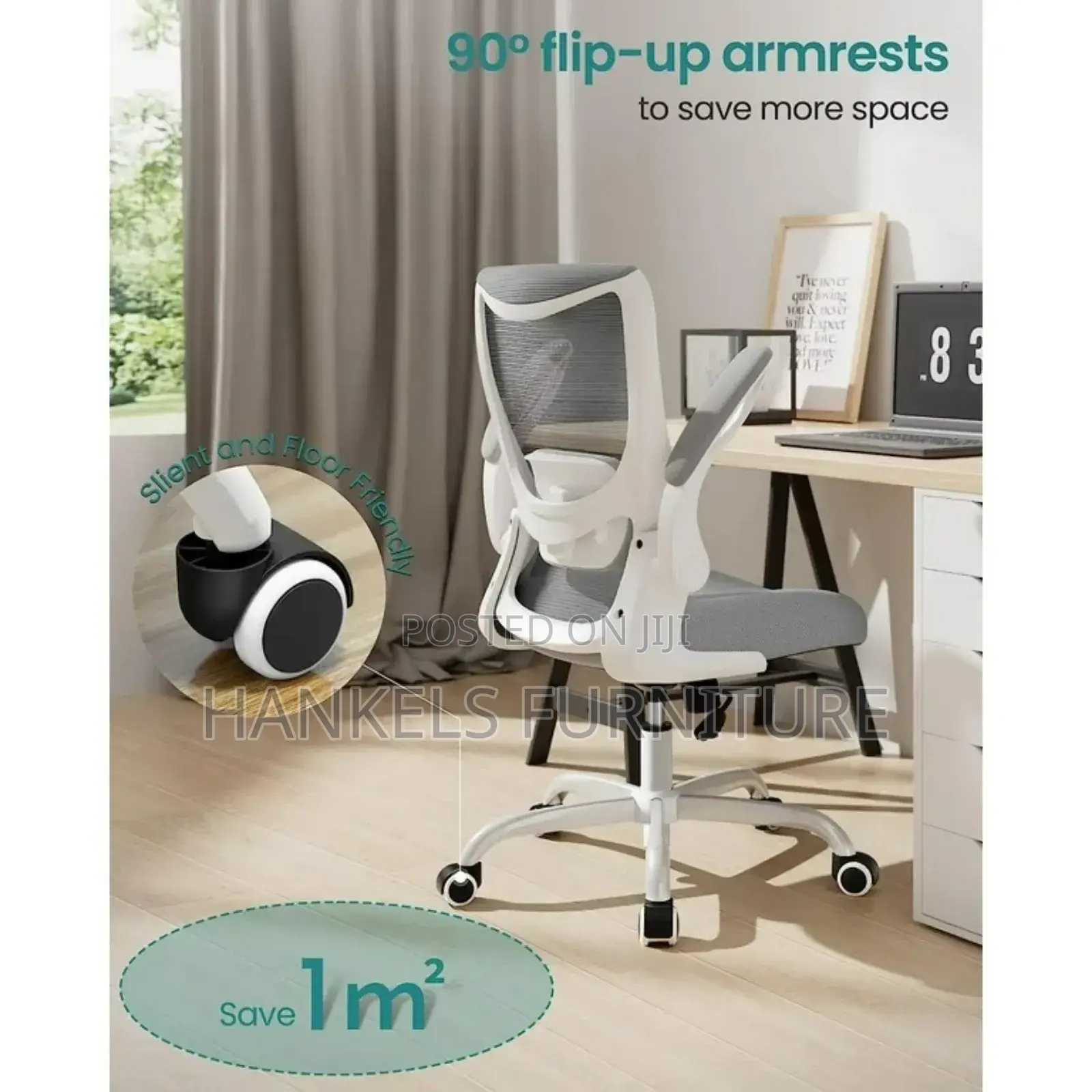 Flip Up Armrest Chair
