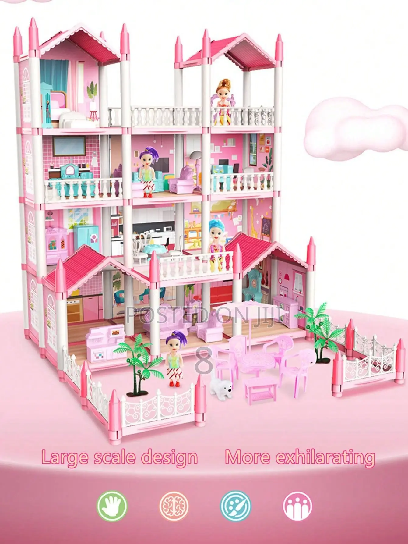 Magical Dream Dolls House With Furniture