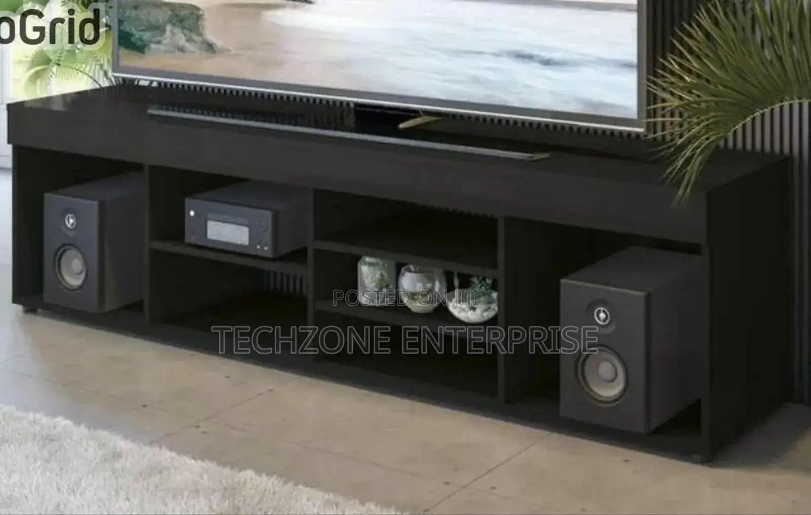 Minimalist Modern 6ft Wooden Tv Stand Up to 55 Inches 