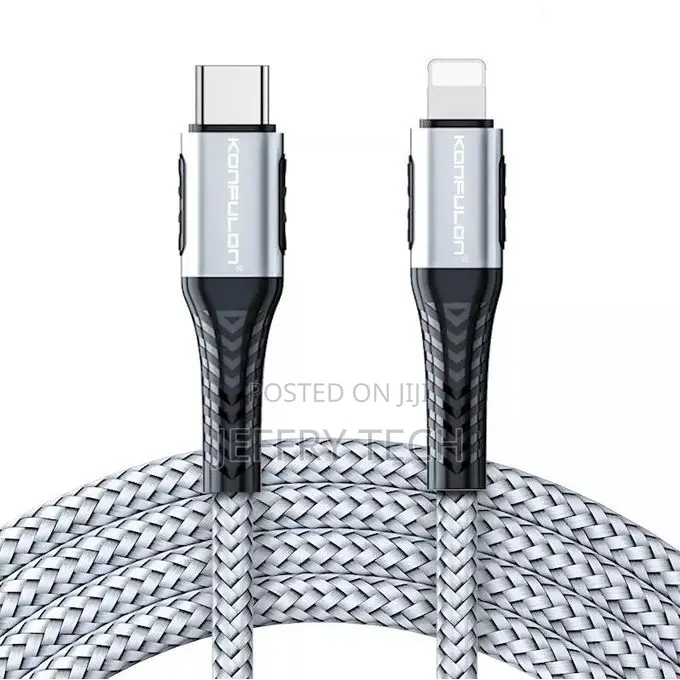 Konfulon Cable Type-C to Lightning, 1m, Pd 20w, Gray