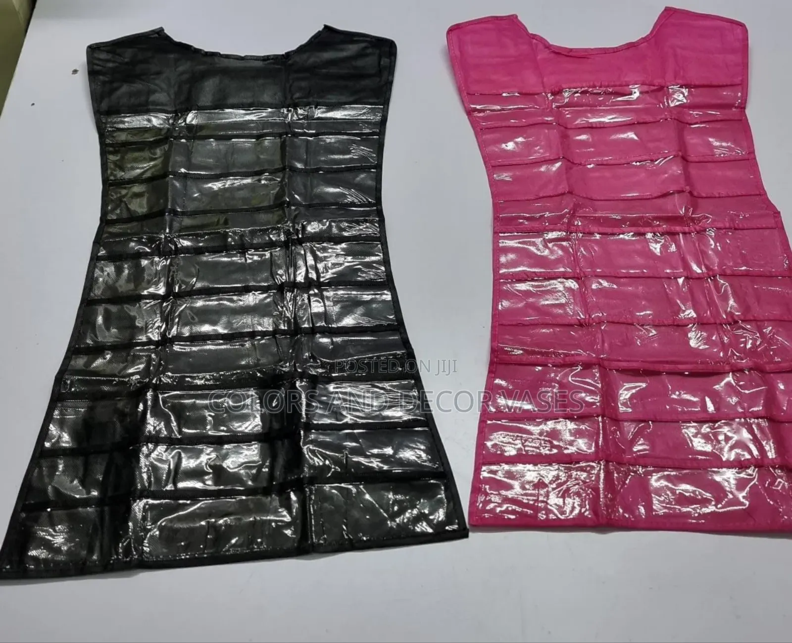 Dress Shape 40 Pockets Front 20 Loops Back Jewelry Organizer