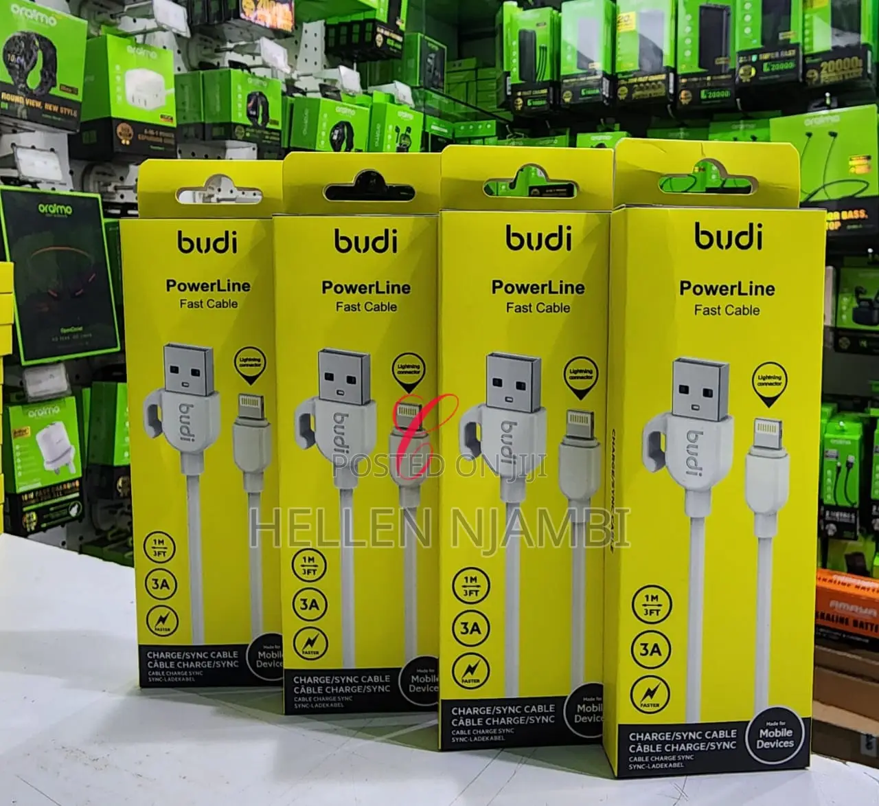 Budi Dc227 3a Fast Charging Cables (Micro, Type C,iPhone)