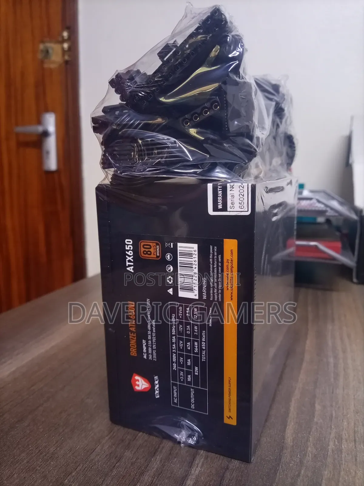 Atx 80+ Bronze 650w Power Supply Unit
