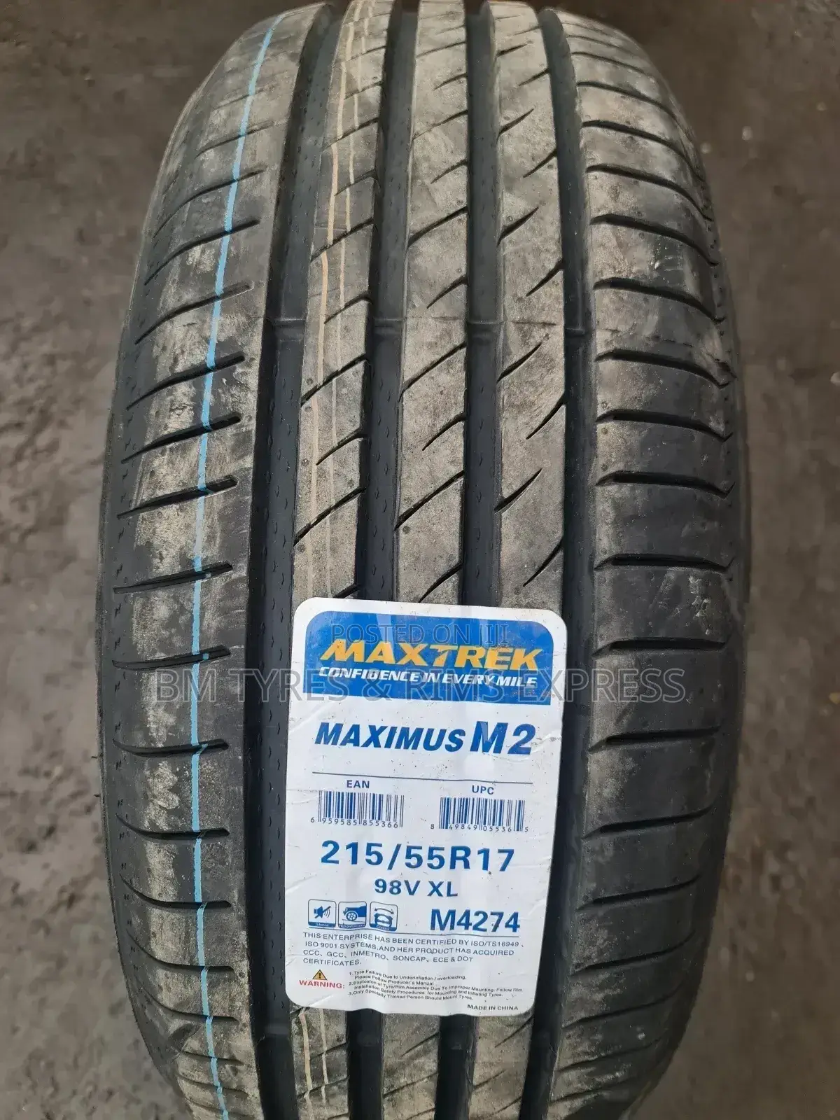 215 /55 R17 Maxtrek Tyres (Highway)