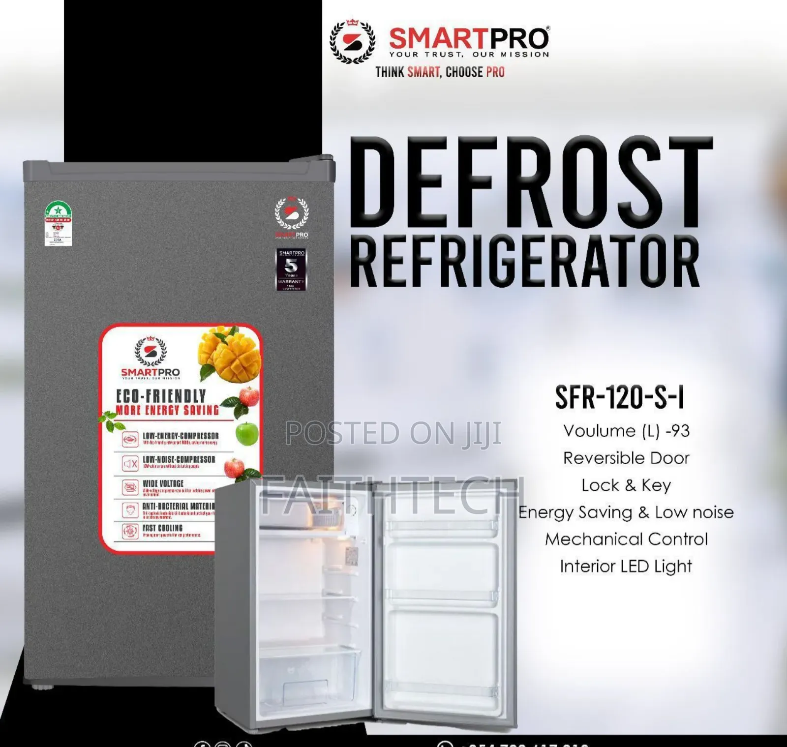 *Smart Pro Fridge(93ltrs)