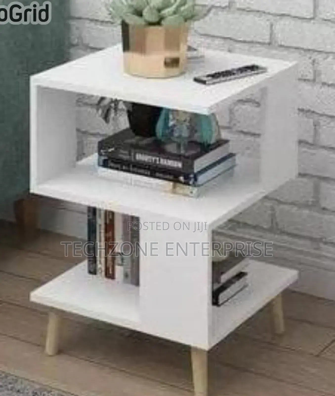 Unique White Sofa Side Tables/ Bookshelf 