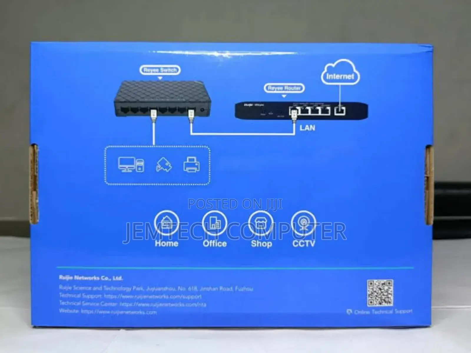 Ruijie Rg-Es08 Plastic Case Unmanaged Desktop Switch