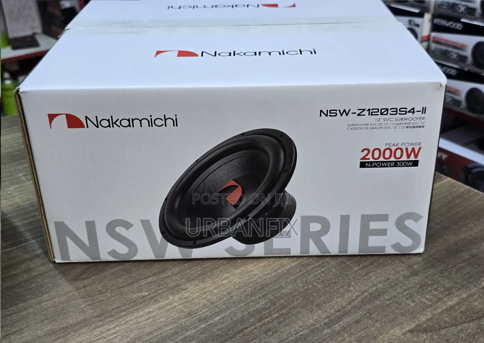 Nakamichi 12 Inches 2000watts (300watts RMS Power) Bass Sub