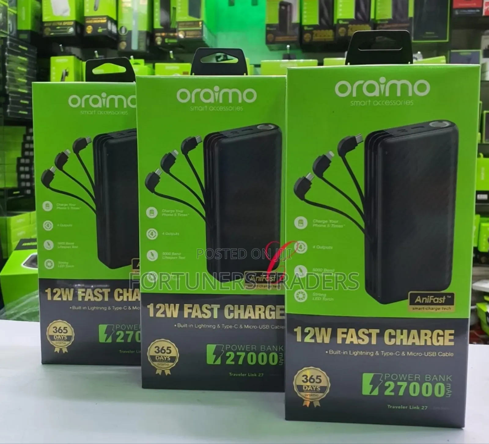 Oraimo Slice Link 10000mah 12w Power Bank