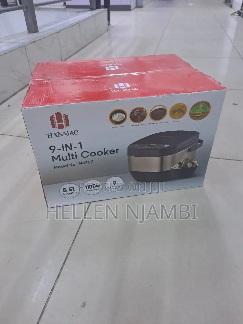 Hanmac 1100w 9 in 1 Multicooker -5.5ltrs