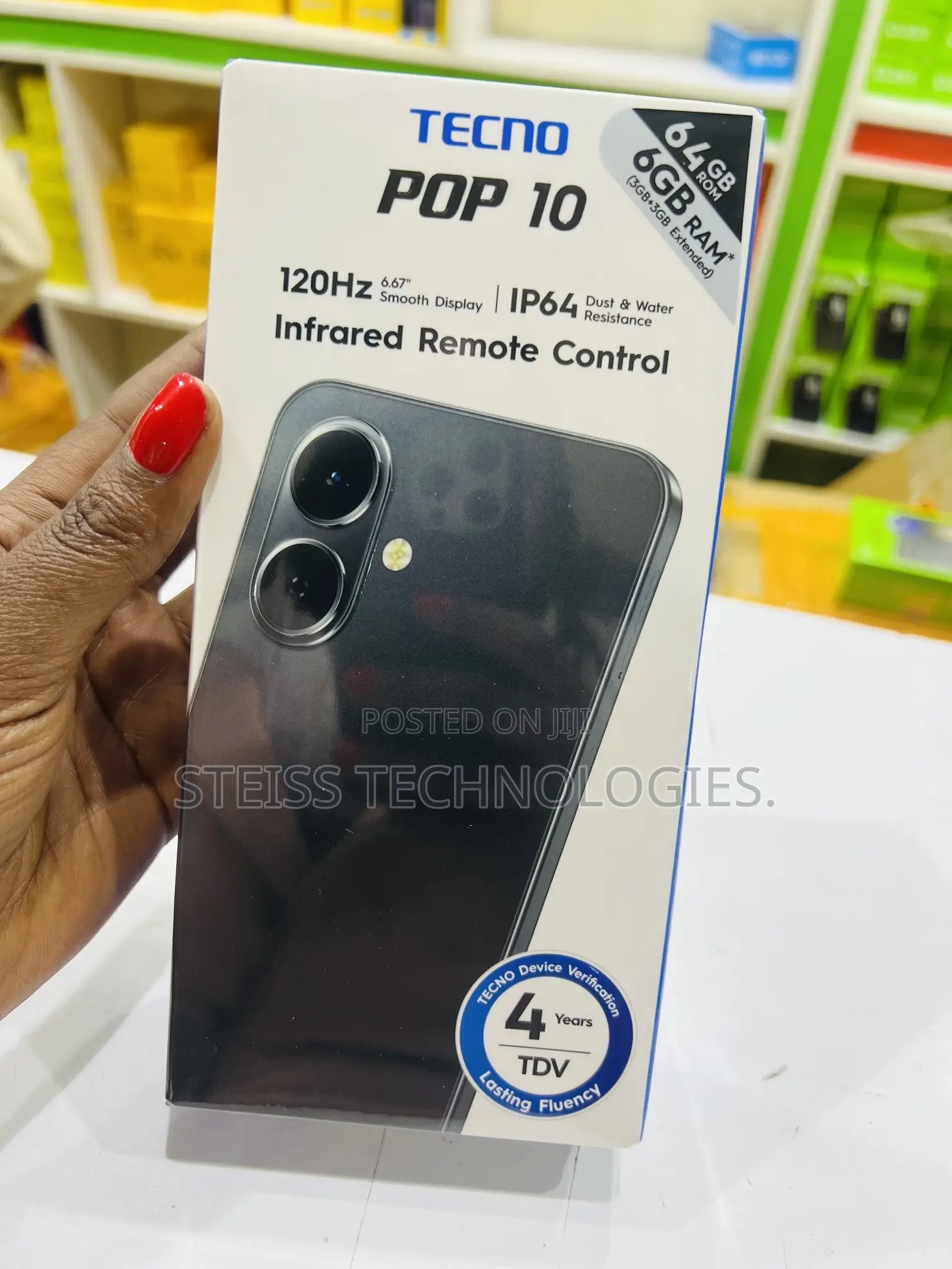 New Tecno Pop 10 64 GB Black