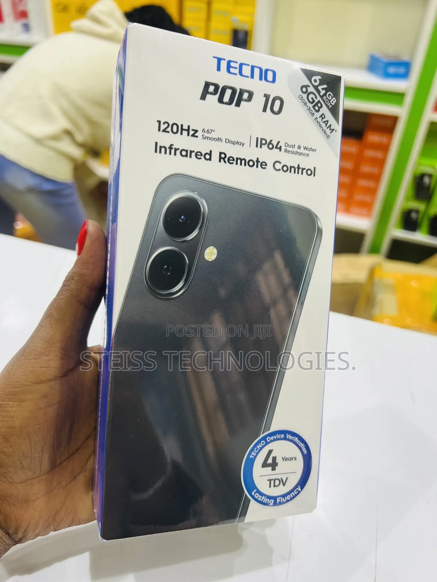 New Tecno Pop 10 64 GB Black