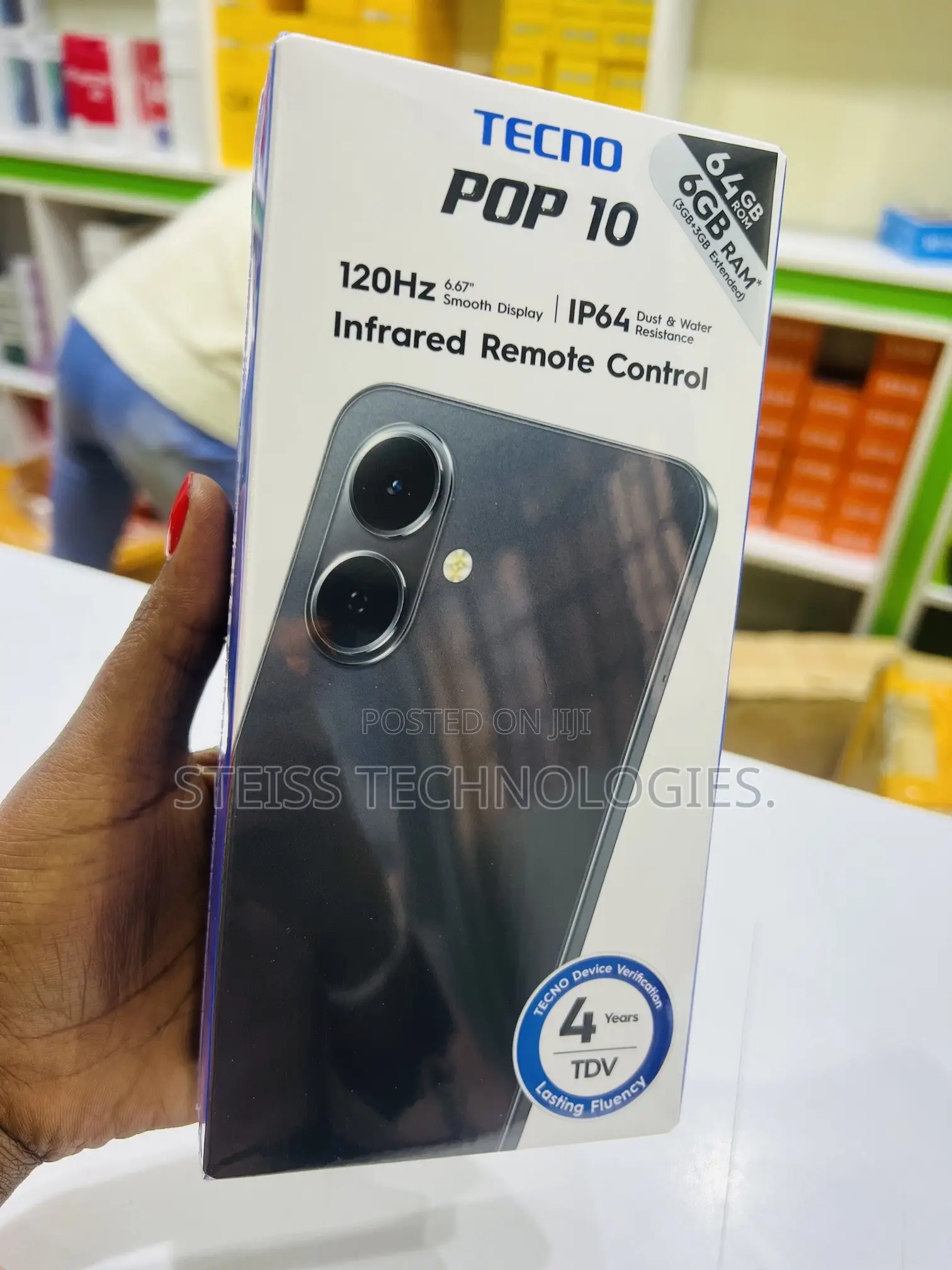 New Tecno Pop 10 64 GB Black