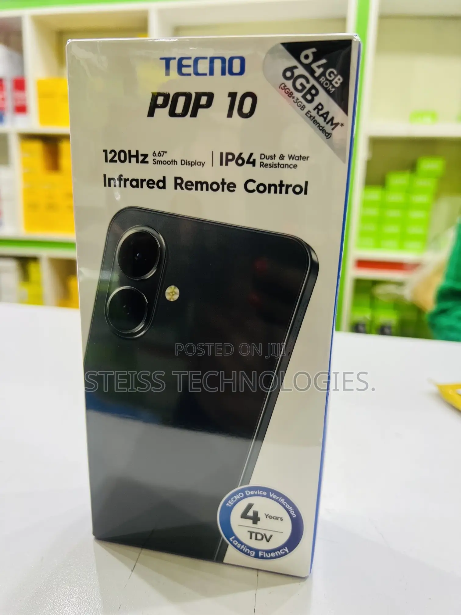 New Tecno Pop 10 64 GB Black