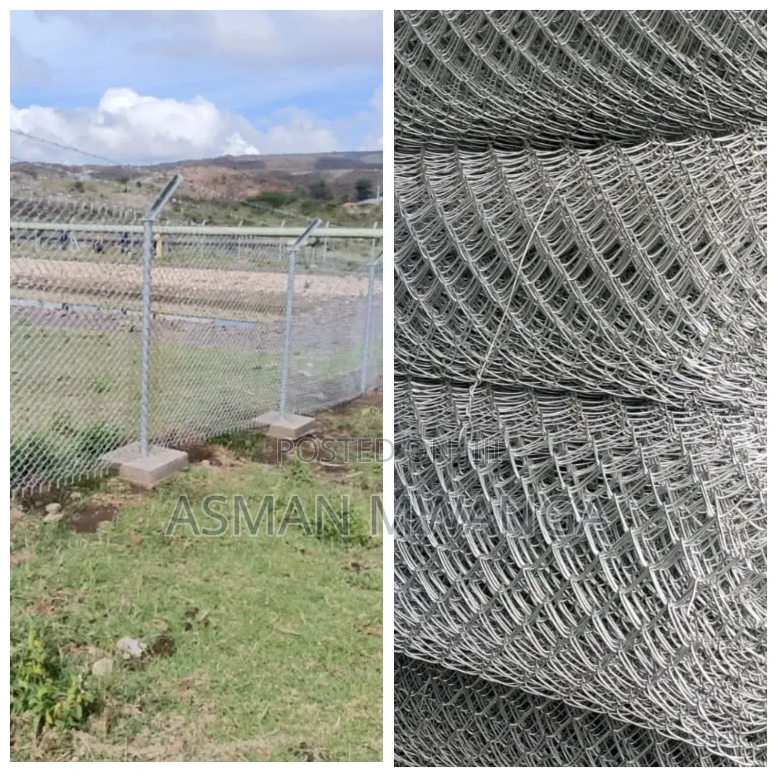 Diamond Mesh Fence Gauge8 4.0mm 80x80mm