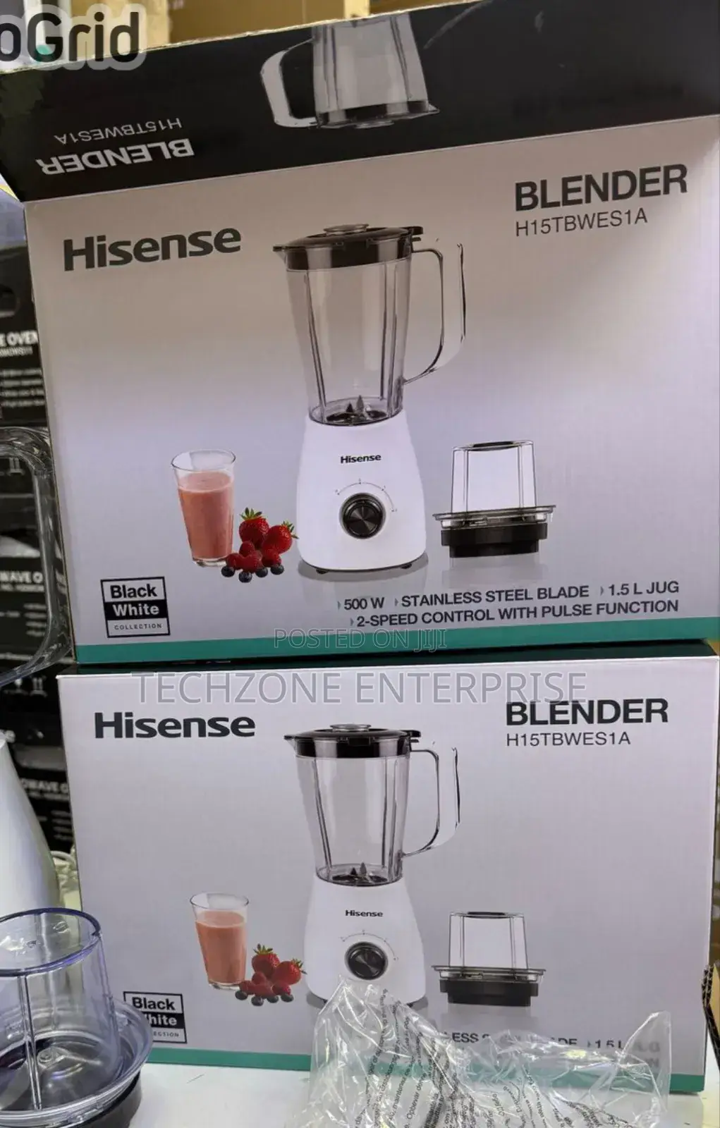 Hisense 2 in 1 (H15tbwes1) 1.5l Blender Stainless Blades