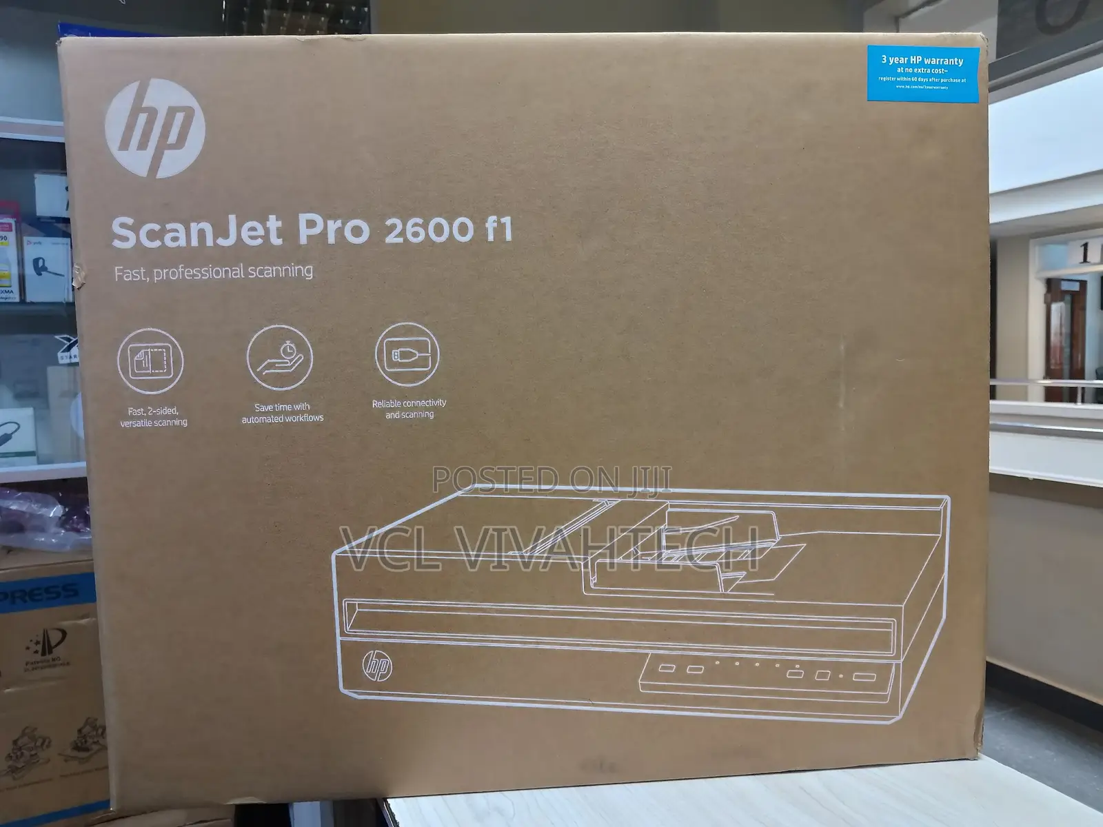 Hp Scanjet Pro 2600 F1, Fast 2-Sided Document Feeder