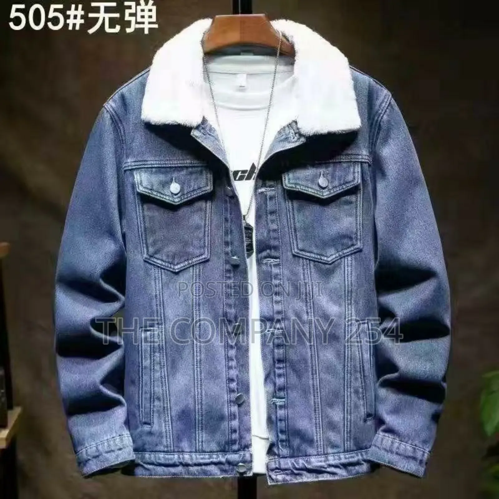 Quality Leather Casual Fur Denim Casual Jacket