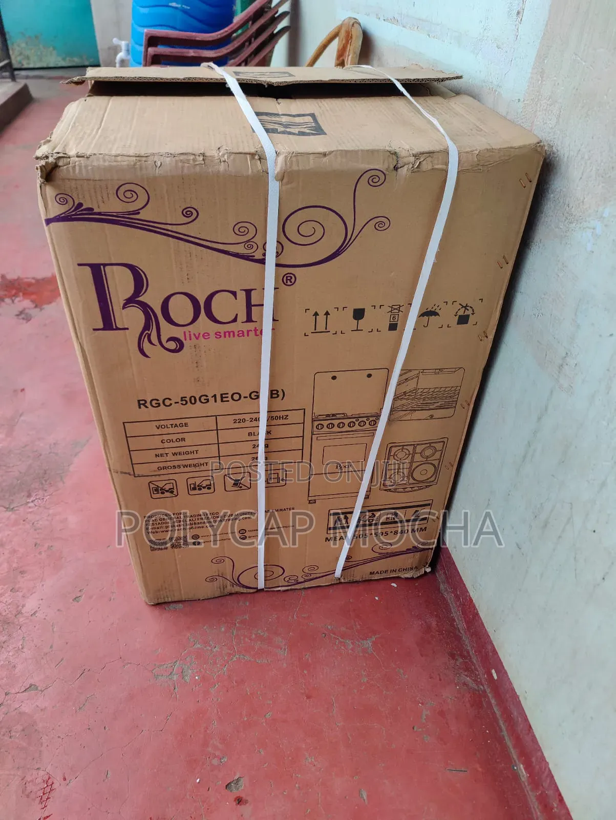 Roch 50×50 Cooker – 3 Gas Burners + 1 Hot Plate