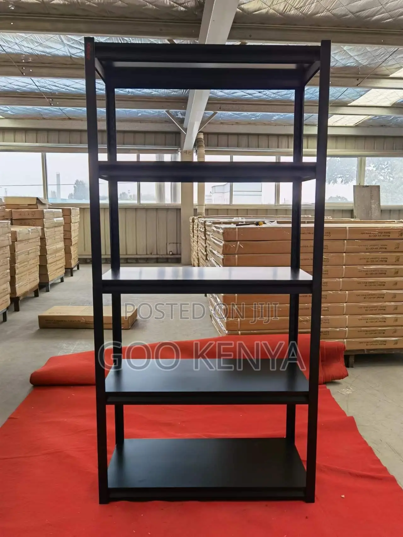 Home Furniture ; Stand Adjustable Metal Rack Steel Shelf