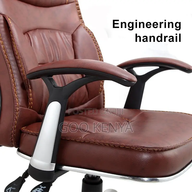 Office Chair ; Executive Office Adjustable Leather Backrest
