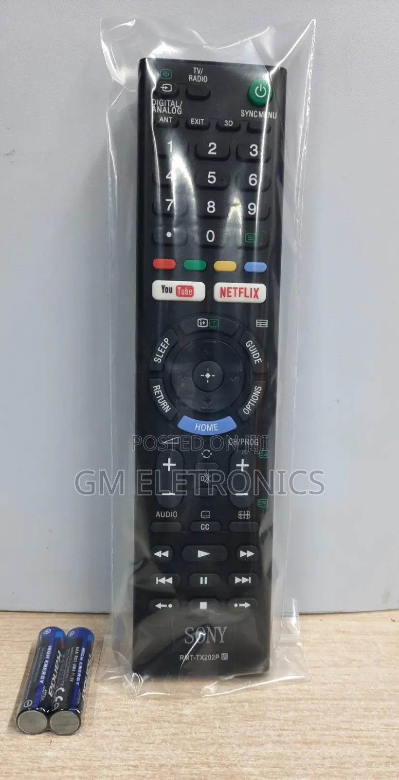 New Sony Replacement Remote With Youtube Nexflix Shortcut.