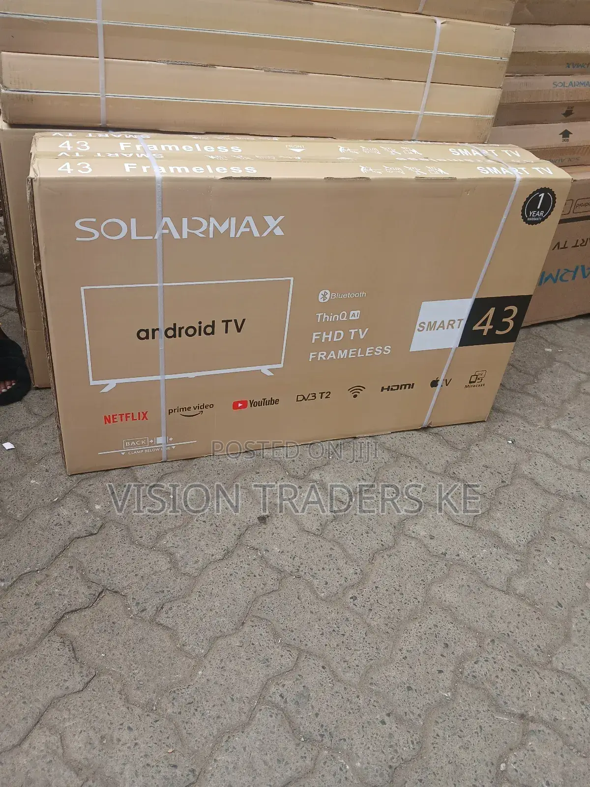 Solarmax 43 Inches Smart Android Frameless Tv