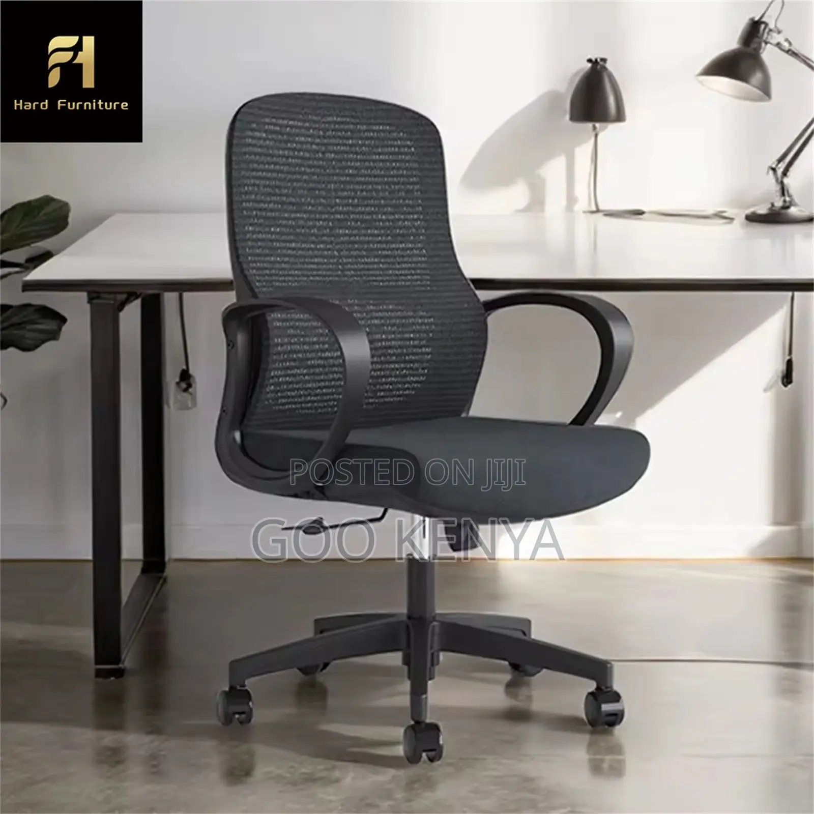 Office Chair ; Adjustable Headrest Lift Style