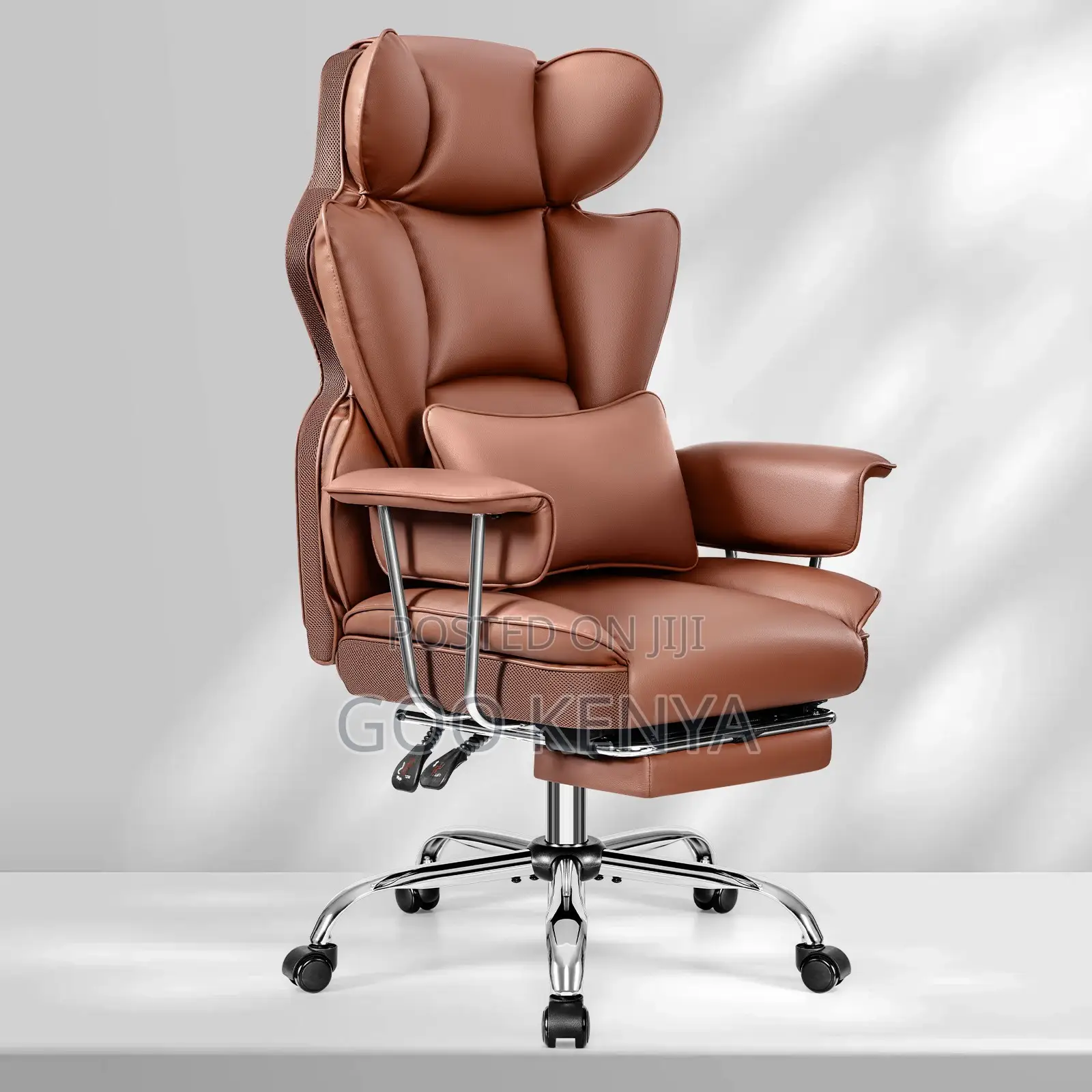 Office Chair ; Gaming Chair Genuine Leather Fubric Material