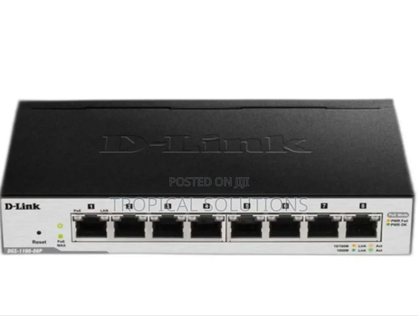 D-Link 8-Port Gigabitsmartmanagedpoe Switch With 8 Poe Ports
