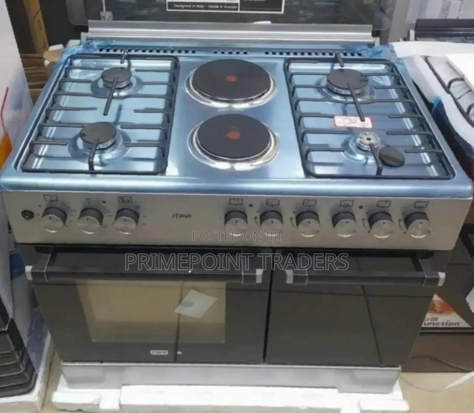 Mika 60*90 Standing Cooker 4gas Pool Jet Burners, 2hotplate