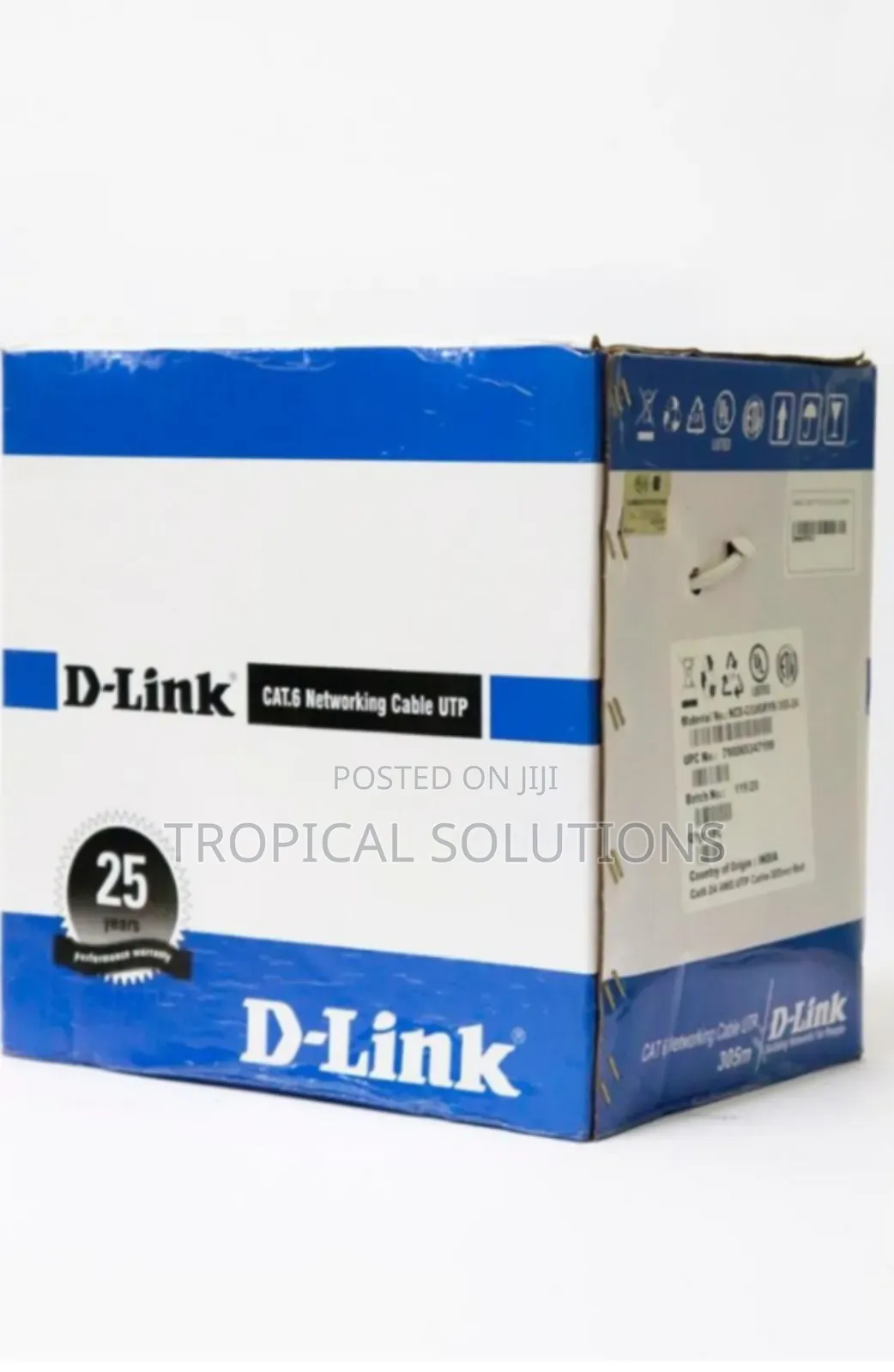 D-Link Cat6 Utp 24awg PVC Cable Roll 305m