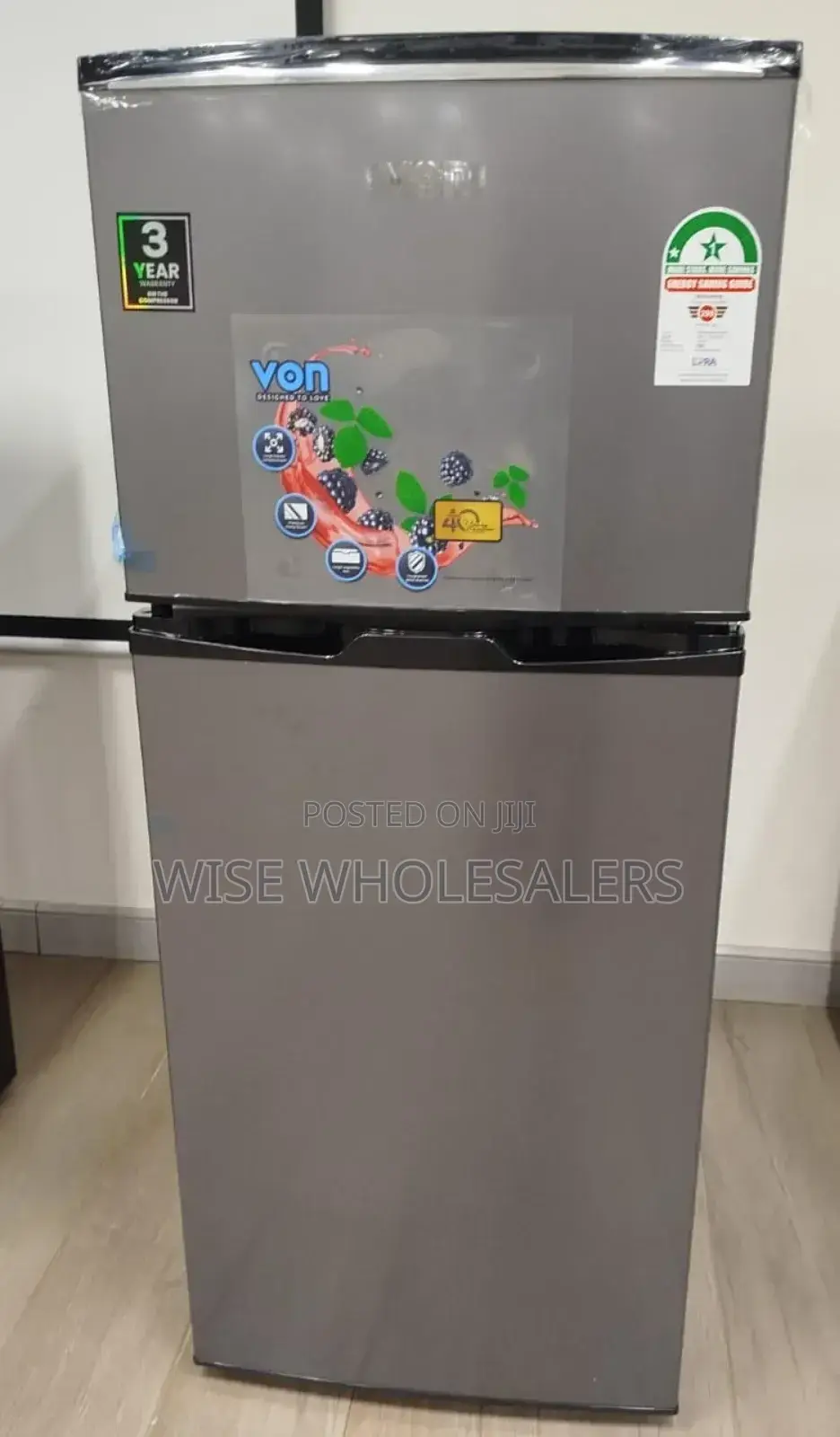 Von 175 Litres Double Door Refrigerator
