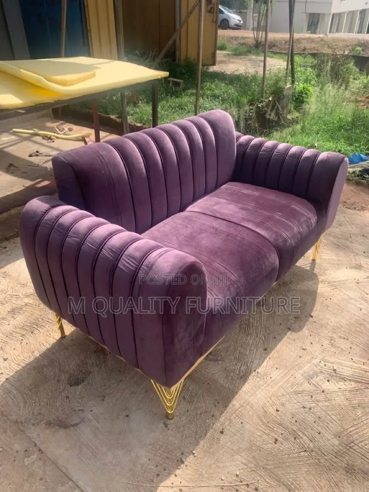 Purple 3 Seater Quality Modern Sofa