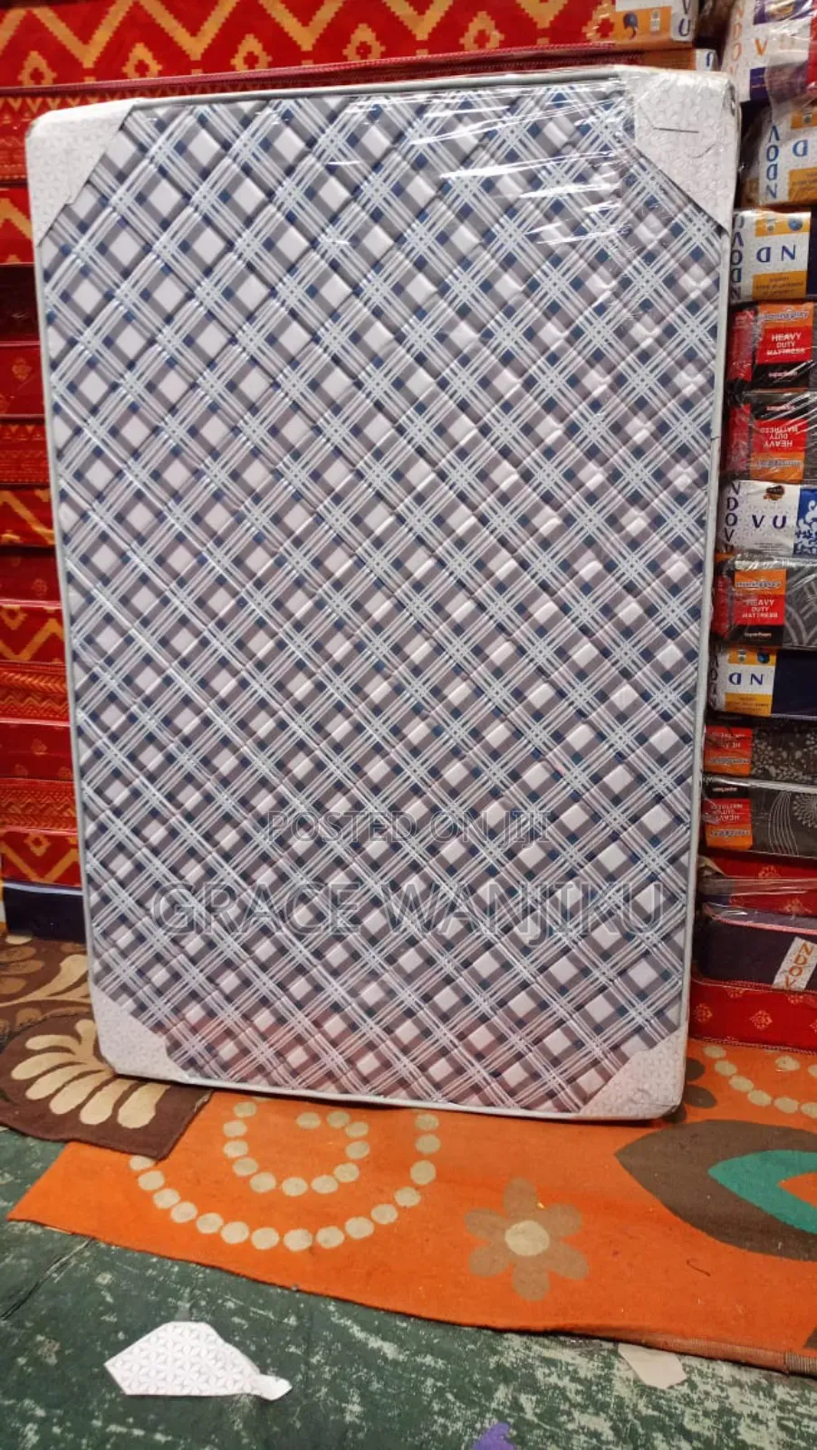 6 Inch High Density Plain Mattress 4*6