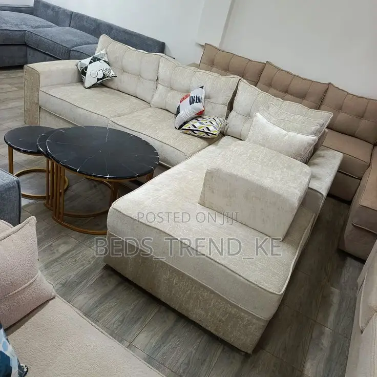 Sturdy 6 Seater L Shaped Sofa