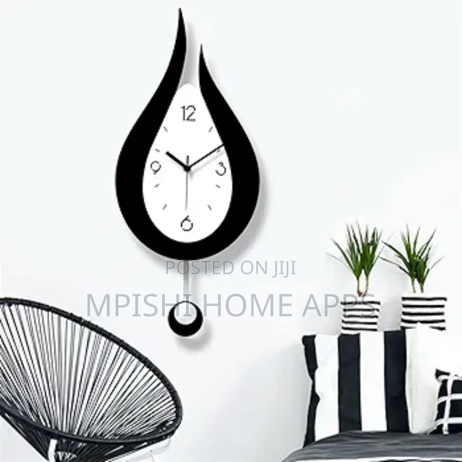 U-Shaped Wall Clock